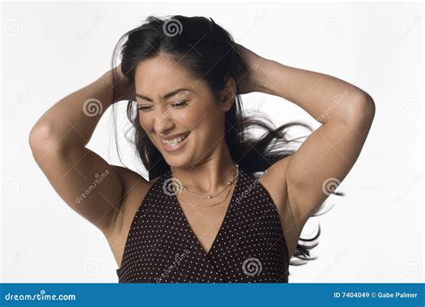 Emotional Woman Stock Image Image Of Laugh White Latino