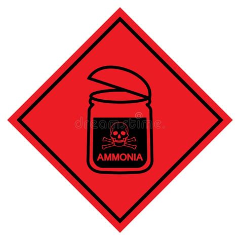 Danger Ammonia Symbol Sign Vector Illustration Isolate On White