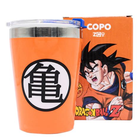 Copo Viagem Dragon Ball Z Simbolo Goku Super Sayajin Shopee Brasil