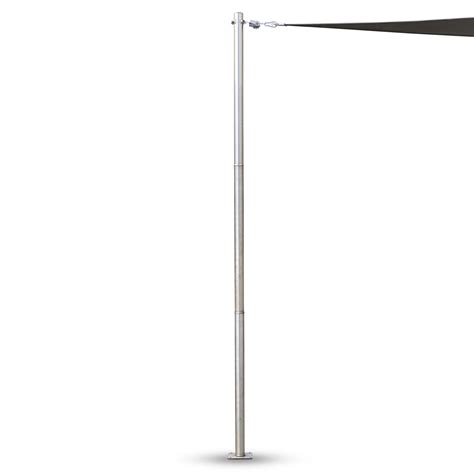 ColourTree Stainless Steel Pole With Base Plate Height Adjustable