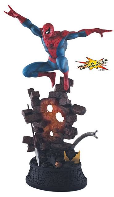 Bowen Designs Amazing Spider Man Action Blue Statue Us Marvel