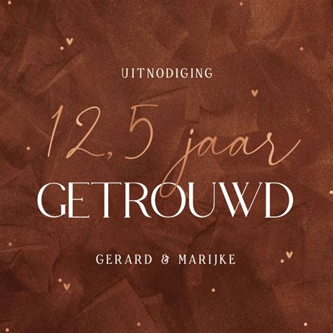 Uitnodiging Jubileum Jaar Getrouwd Kaartje Go