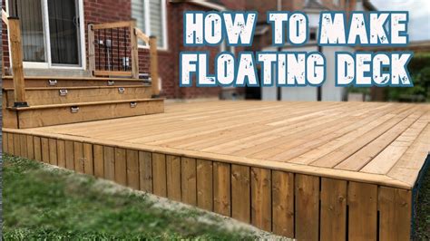 How To Build A Floating Deck Very Easy Youtube