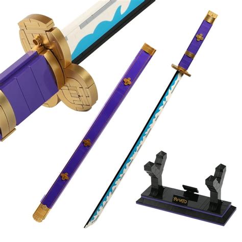 Hi Reeke Cosplay Anime Swords Building Blocks Kit One Piece Roronoa