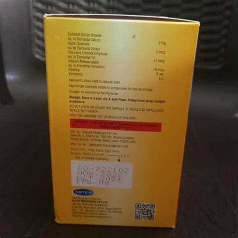 Astervit Multimineral Multivitamin Soft Gelatin Capsule at ₹ 175/box ...