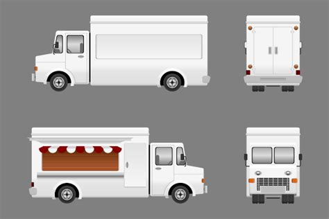 Blank Food Truck For Branding Mock Up Graphic By Faqeeh Creative Fabrica