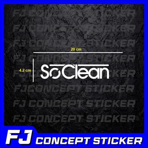 Sticker So Clean Jdm Shopee Malaysia