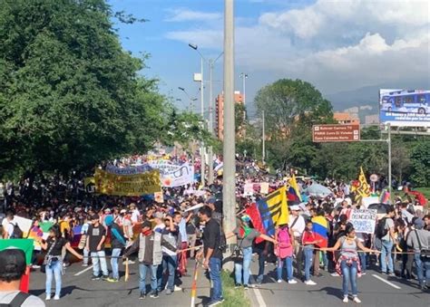 Así Será El Recorrido De La Marcha Del Paro Nacional En Medellín Este