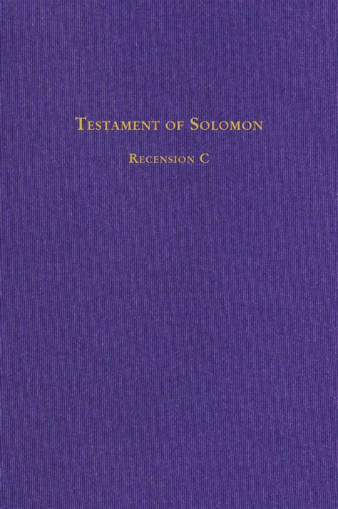 Hadean Press Publishing First Translation of Testament of Solomon ...