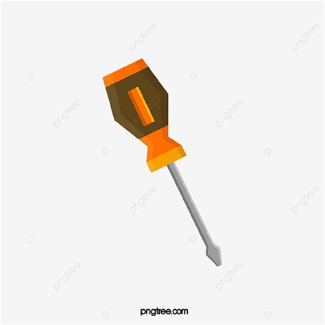 Tools Wrench Screwdriver Vector Art Png Orange Screwdriver Tool