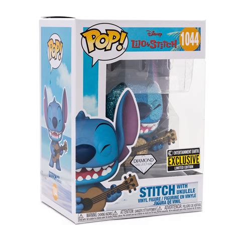 Lilo Stitch Stitch With Ukulele Diamond Glitter Funko Pop Vinyl