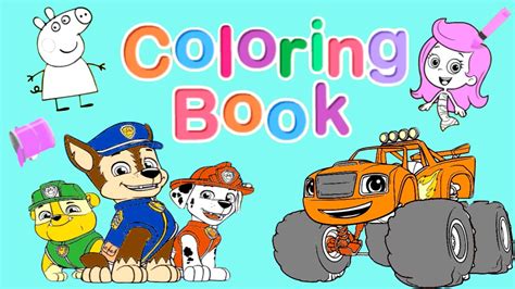 Nick Jr Coloring Book Christmas Edition Paw Patrol Blaze Wallykazam ...