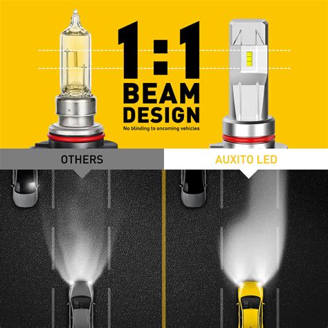 Auxito Led Headlight Bulb Lm For Honda Toyota Hi Lo Beam