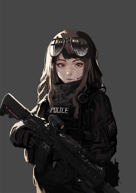 Pin By Yamada On Tactical Anime Girls Anime Warrior Girl Cool Anime Girl Anime Girl