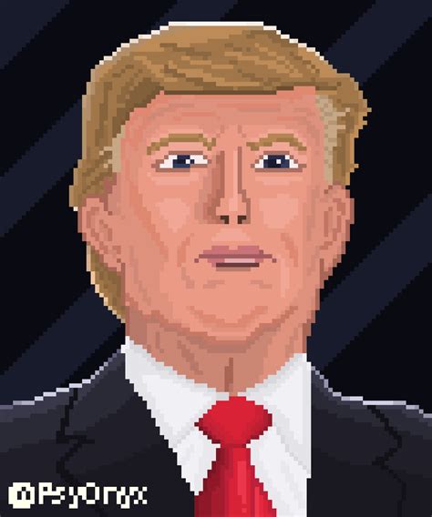 Pixilart Pixel Trump By Kyubi Pixels