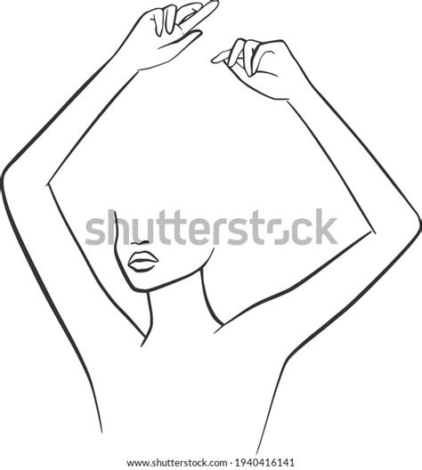 Stock Vektor Naked Women Line Art Clipart Nude Bez Autorsk Ch