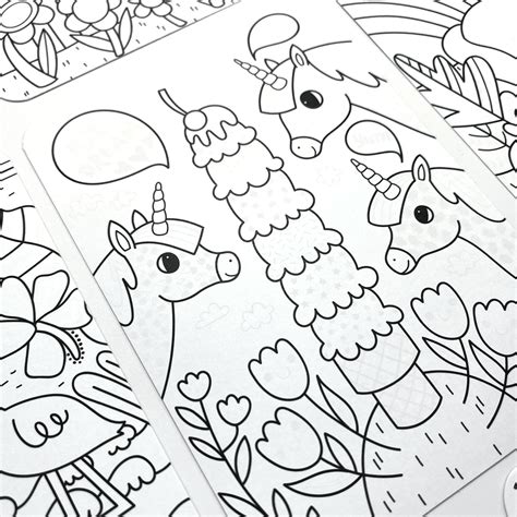 Undercover Art Hidden Pattern Coloring Activity Art Cards - Unicorn Fr