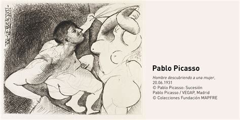 Hombre Descubriendo a Una Mujer Pablo Picasso Fundación MAPFRE