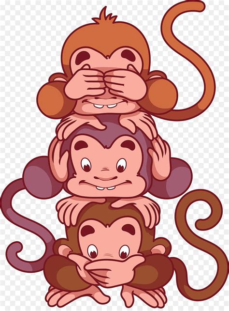 Monkey Cartoon Png Three Wise Monkeys Hd Phone Wallpaper Pxfuel