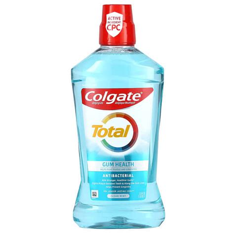 Colgate Total Gum Health Antiplaque Mouthwash Alcohol Free Clean