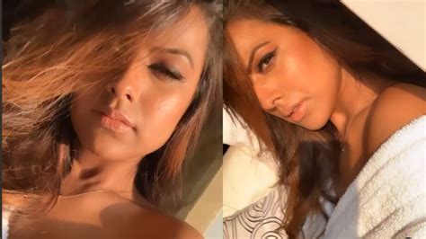Watch Video Nia Sharma Looks Hot As She Exposes Her Bronzed Body Bare
