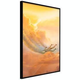 Artgeist Poster Affisch Airplanes In The Clouds Poster 40x60 A3