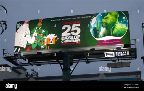 Los Angeles, California, USA 15thNovember 2023 25 Days of Christmas Billboard Freeform with the ...