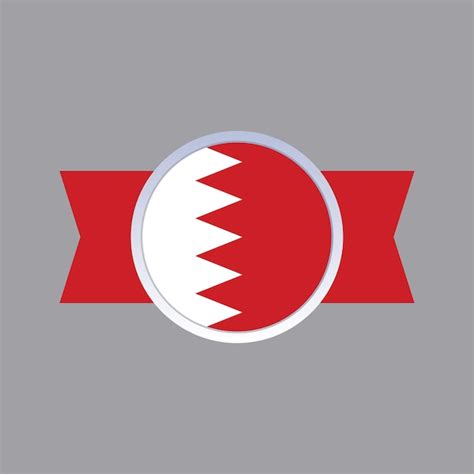 Premium Vector Illustration Of Bahrain Flag Template