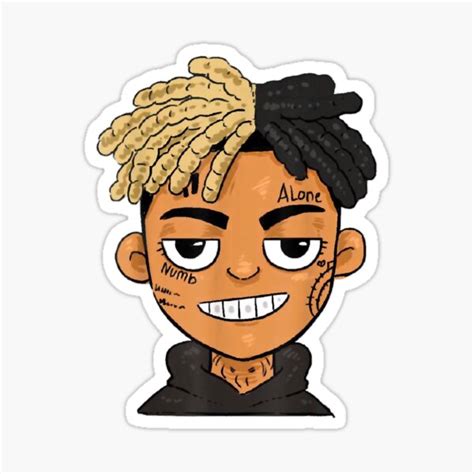 Xxxtentation Lengends Emoo Rap Draw Cartoon Sticker For Sale By