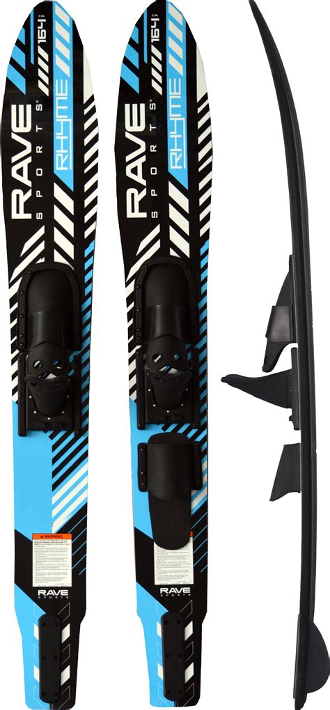 Rave Sports Adult Rhyme Shaped Combo Water Skis