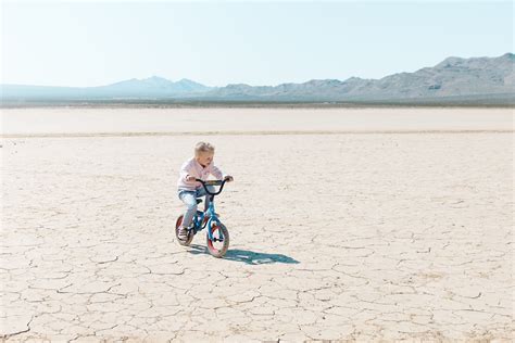 nature, dry lake bed, soil, full length, sport, dry, biker kid, 4K ...