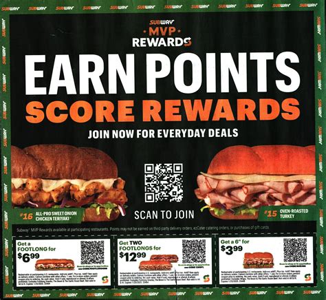 Subway QR Code Coupons Expires 01 25 2025