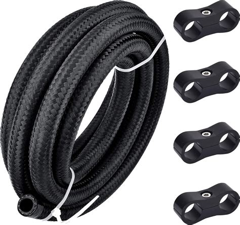 Amazon EVIL ENERGY 10FT 6AN 3 8 Nylon Stainless Steel Braided