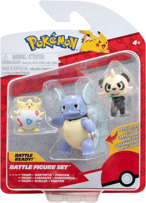 Pok Mon Pkw Battle Figure Set Togepi Pam Pam Schillok