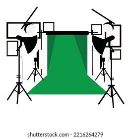 Green Screen Studio Background Device Black Stock Vector (Royalty Free ...