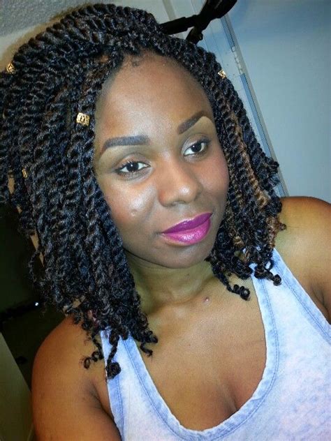 Short Chunky Marley Twists Hair Styles Braided Hairdo Beautiful Braids