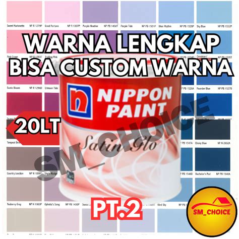 Jual PART 2 NIPPON PAINT SATIN GLO 20 LT CAT TEMBOK SATIN GLO 20