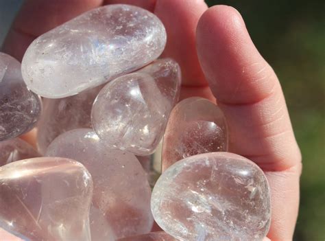 Clear Quartz Polished Gemstone Nuggets 2 Oz Crystal Tumbled Etsy