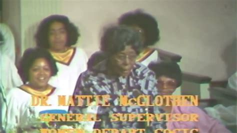 The Late Cogic General Supervisor Mother Mcglothen Talks About Her