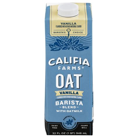 Save On Califia Farms Barista Blend With Oatmilk Vanilla Order Online