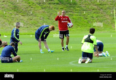 Sunderland manager Paolo Di Canio during the training session at the ...