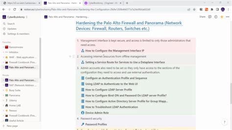 Palo Alto And Panorama Hardening The Configuration Coupon