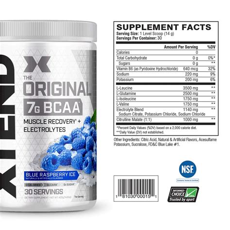 Scivation Xtend Bcaas Powder Servings Gm Strawberry Kiwi Splash