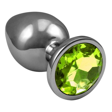 Plug Anal Grande De A O Inoxid Vel C Nico Cristal Arredondado Lf Import Roxo Sex Shop