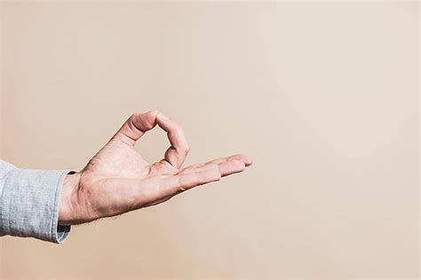 Male Hand In Meditation A Closer Look Hand Wrist Meditating Photo ...