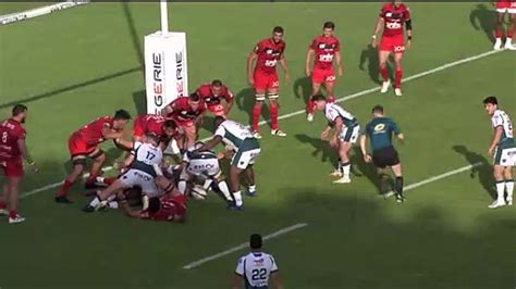 TOP 14 Essai De Reece HEWAT SP RC Toulon Section Paloise