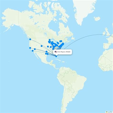 Fort Myers Rsw Flight Routes And Destinations Flight Routes