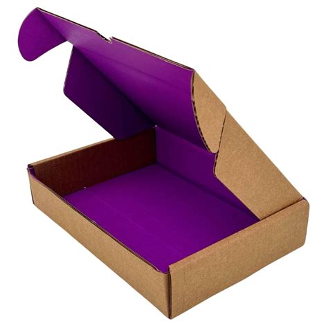 UCANPACK Purple Mailer Boxes 6 X 6 X 2 Color Inside 50 Pack