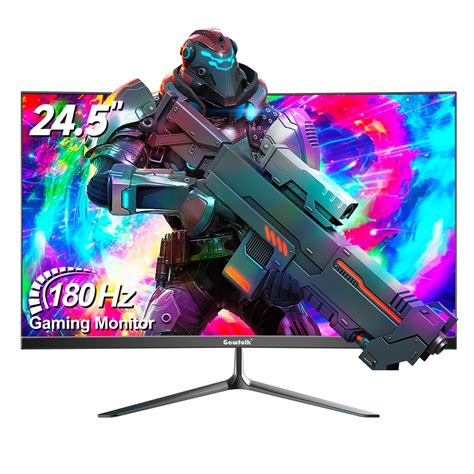 Gawfolk 24.5 Inch Curved Gaming Monitor, 180hz/165hz FHD(1080P) PC ...