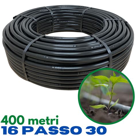 Acquaverde TUBO 400 MT ALA GOCCIOLANTE 16 PASSO 30 PER IRRIGAZIONE A